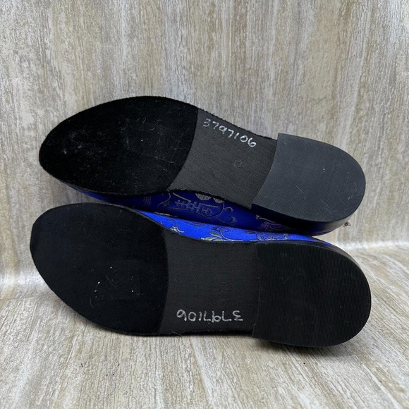 Urban Outfitters UO Sean Floral Belgian Loafer Mens 11 Blue Slip On Horse‎ Bit main image 6